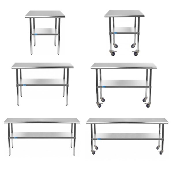 Bàn thao tác 2 tầng có bánh xe