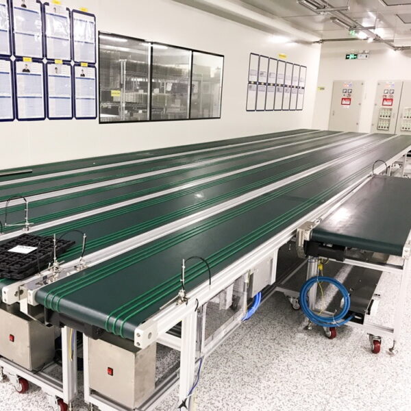 Băng tải đôi dán gân PVC