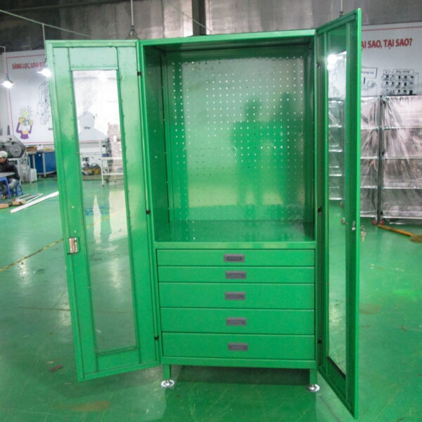 Tủ đựng dụng cụ + bàn thao tác kín