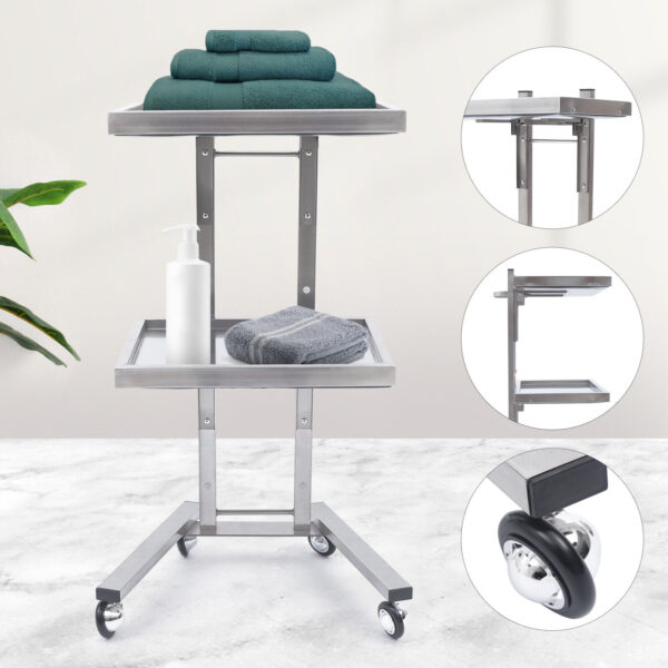 Xe đẩy inox dùng cho spa HNT