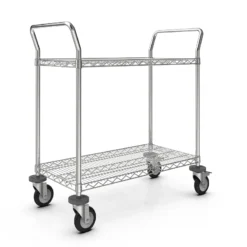 Xe đẩy inox SMT 2 tầng