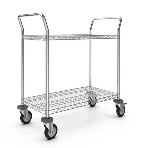 Xe đẩy inox SMT 2 tầng