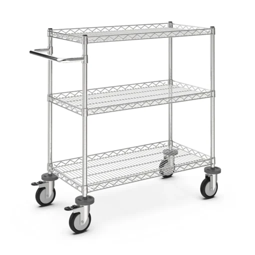 Xe đẩy inox SMT 3 tầng
