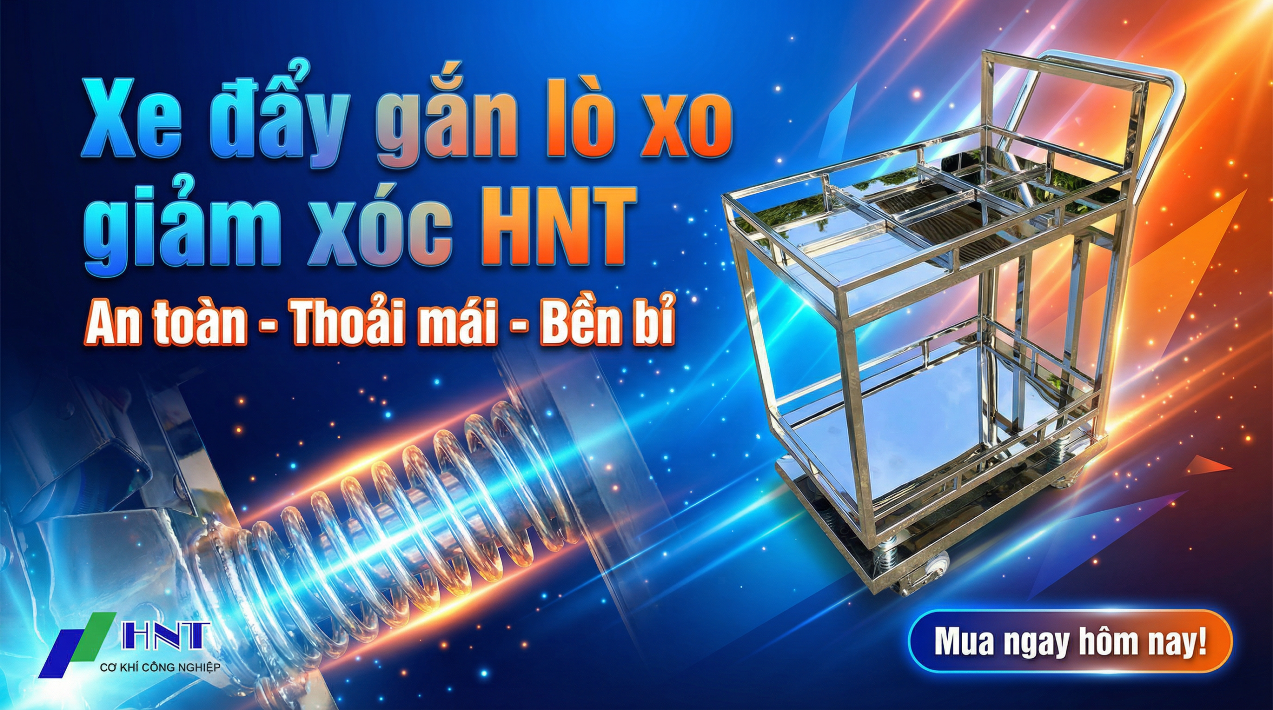 Phiên bản đặc biệt – Xe đẩy gắn lò xo giảm xóc HNT