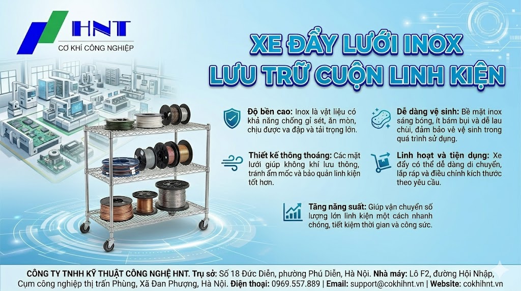 Xe đẩy lưới SMT chống tĩnh điện