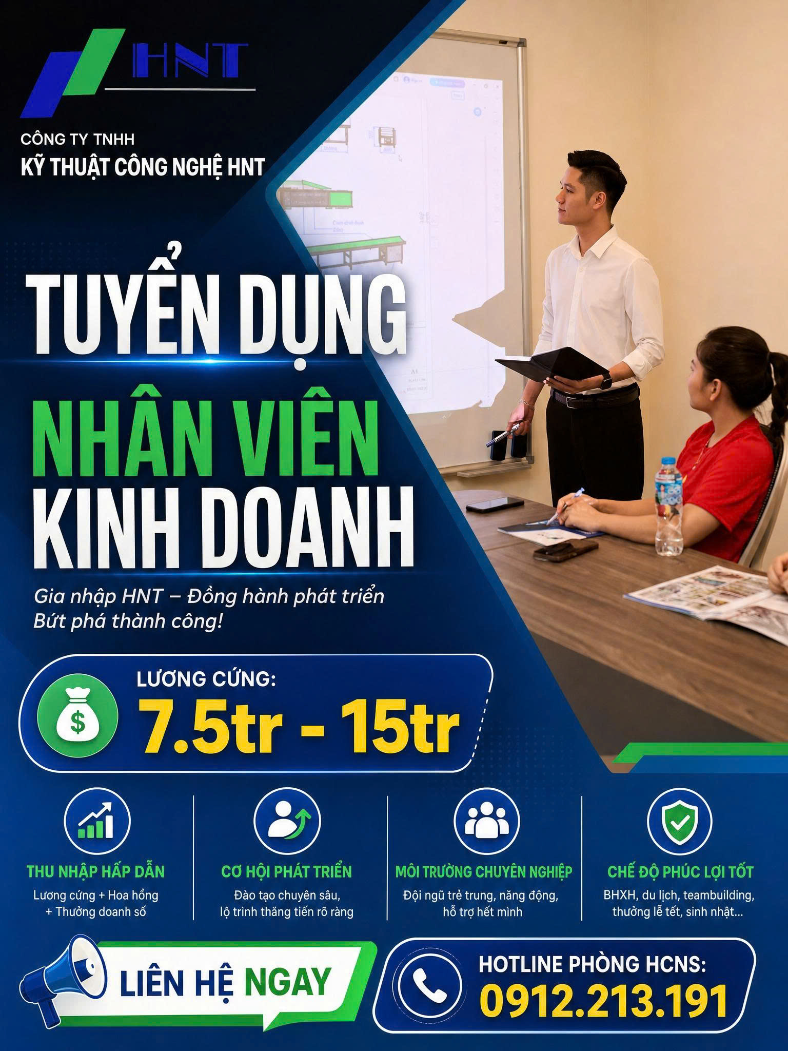 CƠ KHÍ HNT tuyển dụng NHÂN VIÊN KINH DOANH