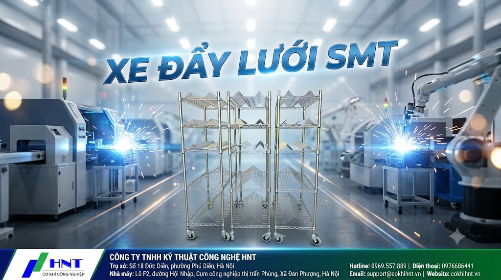 Vì sao doanh nghiệp nên đầu tư xe đẩy SMT chất lượng cao?