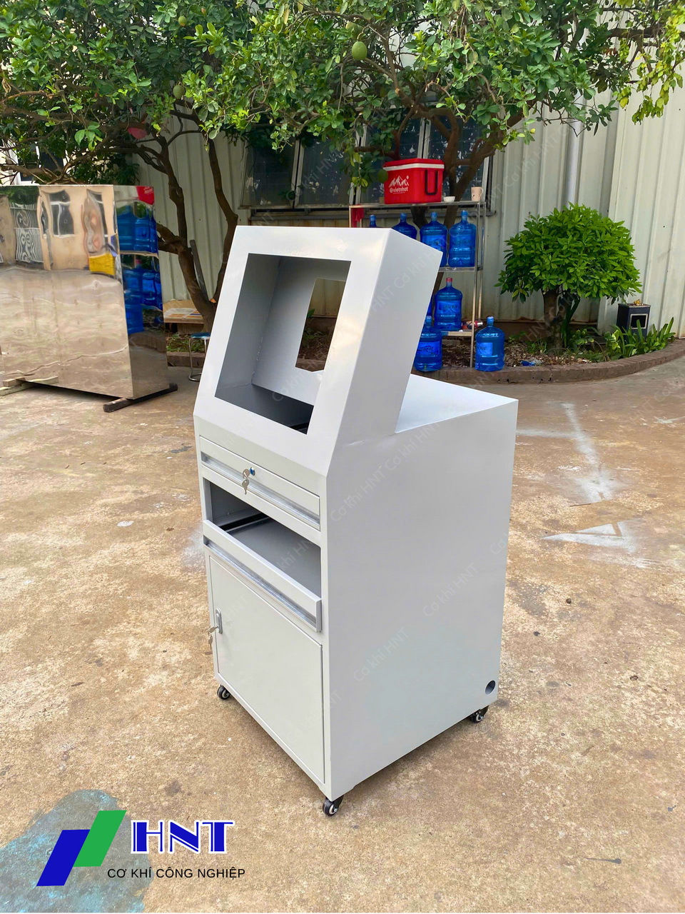 Tủ để máy công nghiệp có khoang màn hình HNT - Ảnh 10