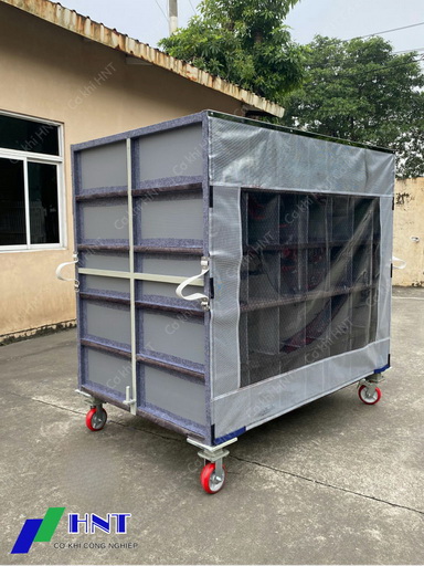 Xe đẩy bọc nỉ HNT - Ảnh 5