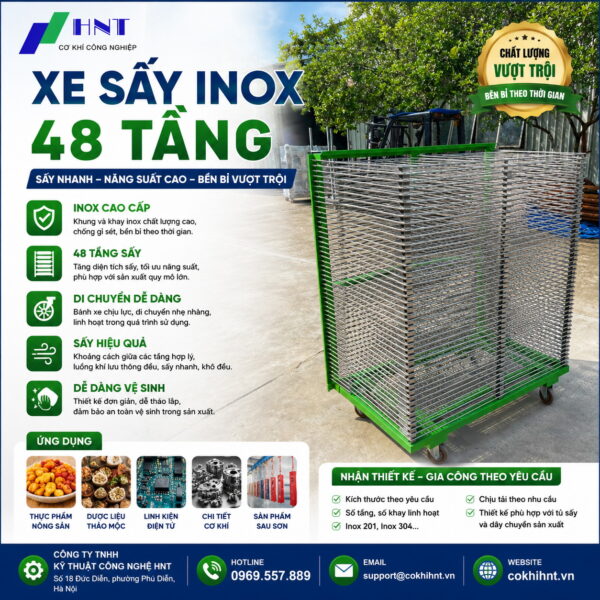 Xe sấy 48 tầng HNT