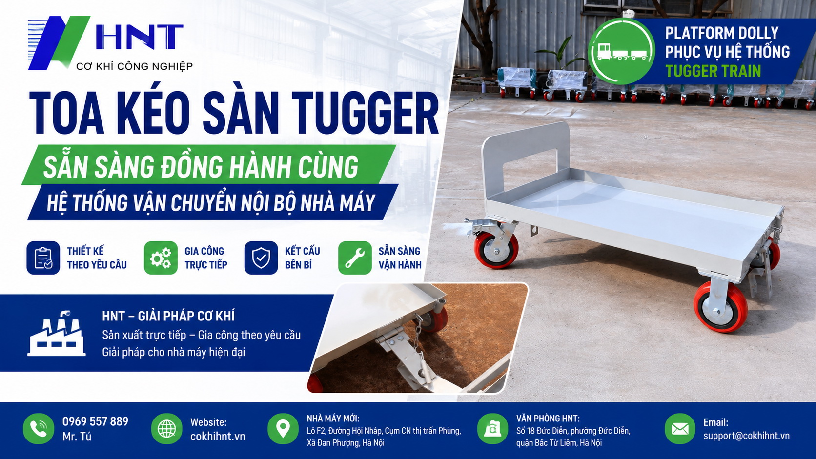 Toa kéo sàn Tugger – Platform Dolly
