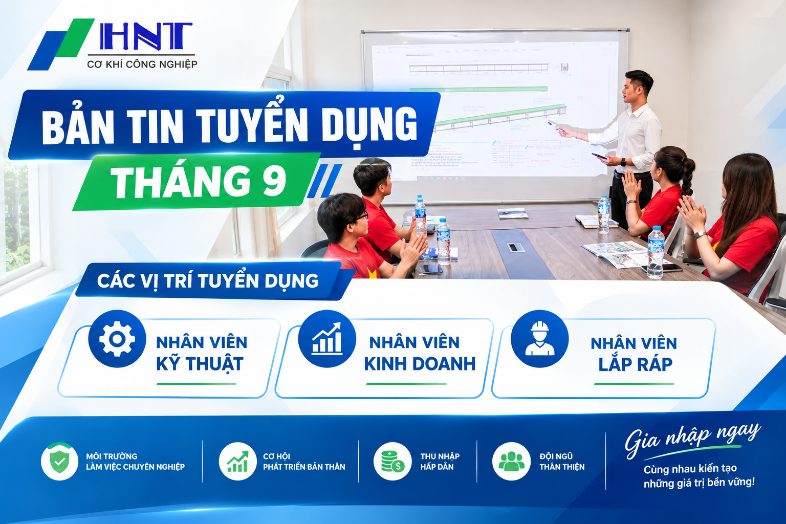 CƠ KHÍ HNT TUYỂN DỤNG THÁNG 9/2026