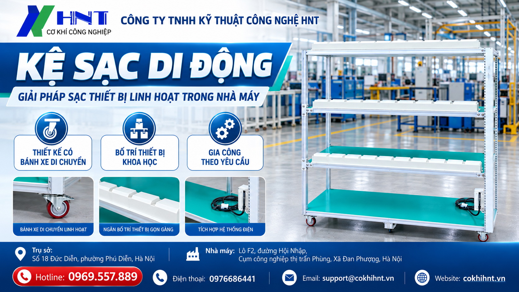 Gia công kệ sạc chuyên dụng theo yêu cầu